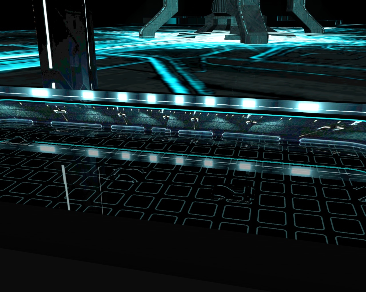 grid city tron 3d model