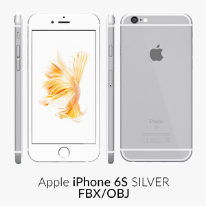 3d model iphone 6s silver