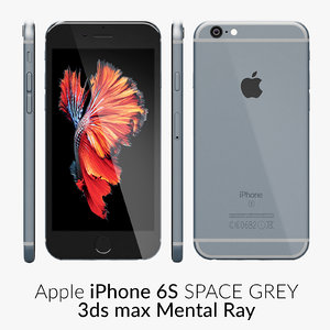 iphone 6s space grey 3d max