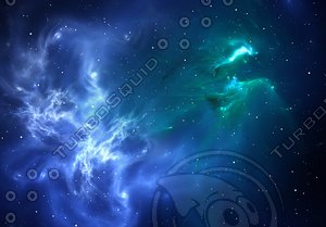 Blue Space Nebula
