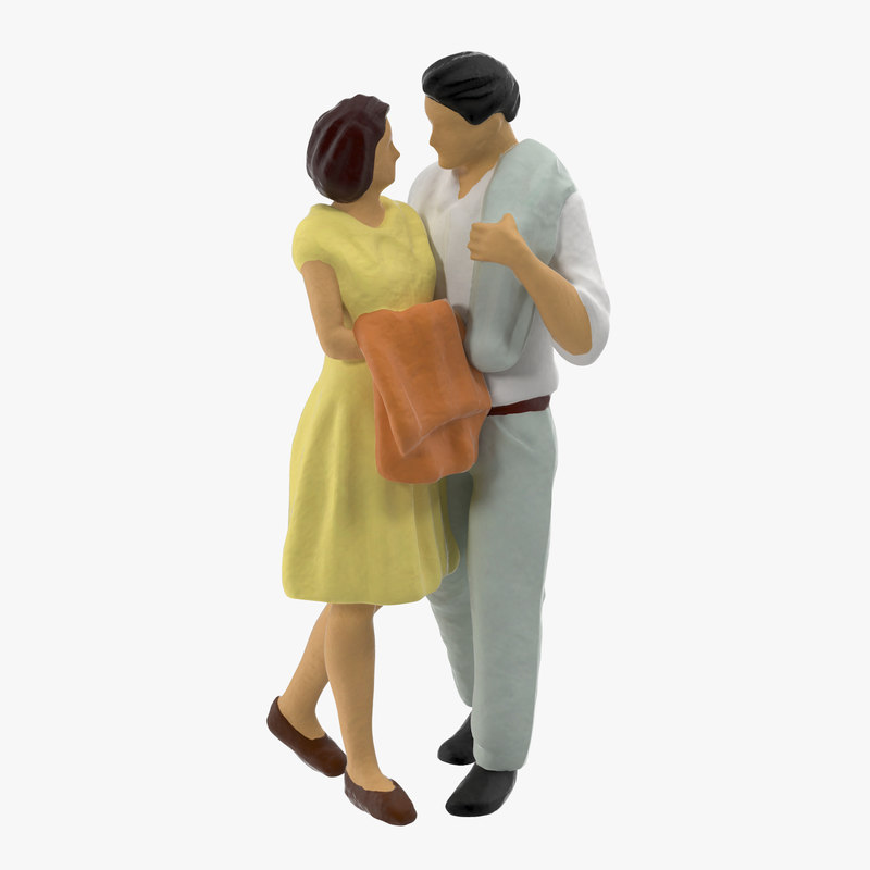 3d model miniatures couples love