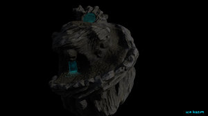 3d model of skull cave