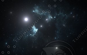 Space background with nebula and stars