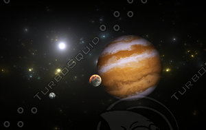 Extrasolar planet with moons