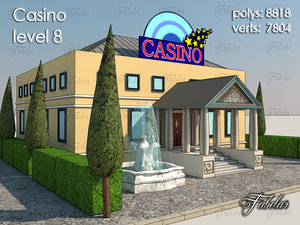 3d model casino level 8
