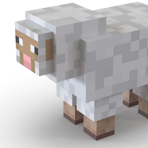 Modello 3d Pecore Minecraft Truccate Per Maya Turbosquid 1538838 4444