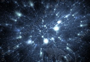 Time warp background, traveling in space