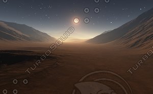 Sunset on Mars