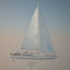 princess ii sailboat sail 3d model