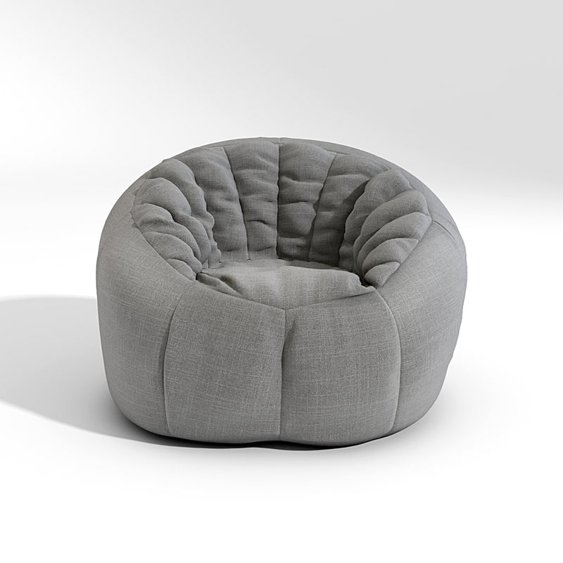 pouf seat cushion 3d max