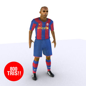 soccer player 3d max
