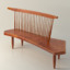 nakashima bench chair 3d model