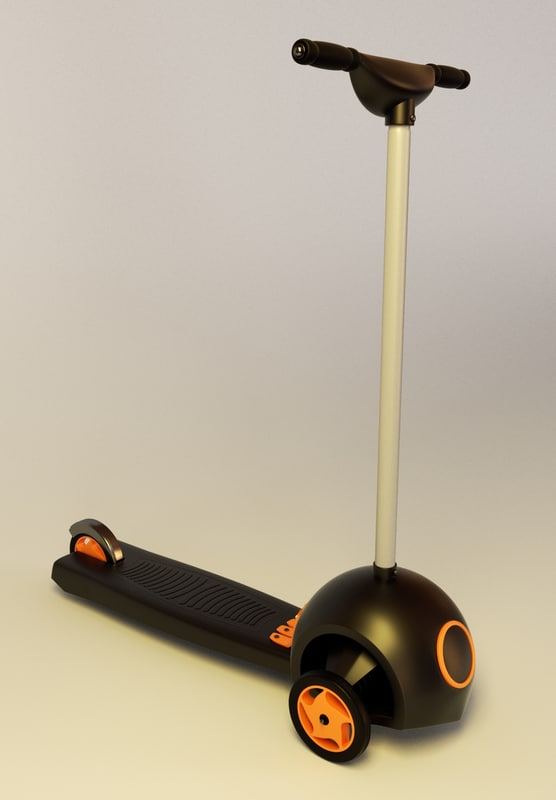 scooter blender 3d obj
