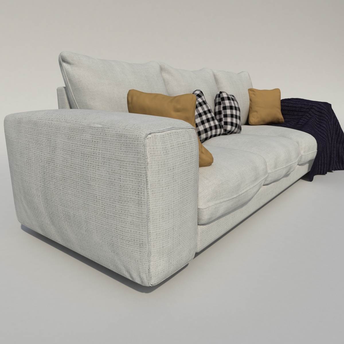 3d realistic sofa