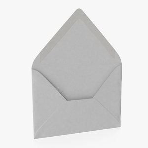 3d max european paper mail envelope