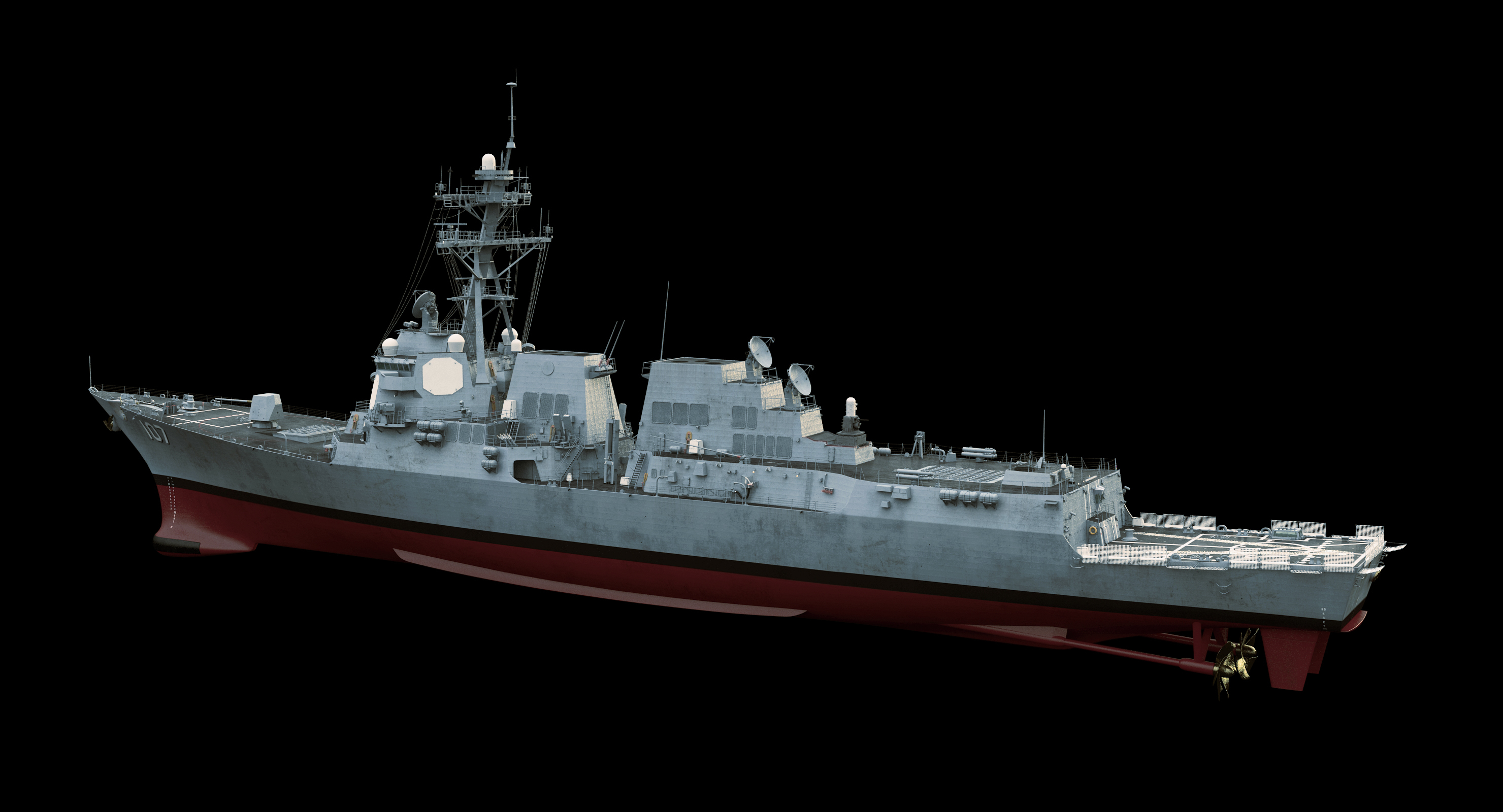 uss gravely 3d max