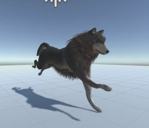 3d ready wolf animations model