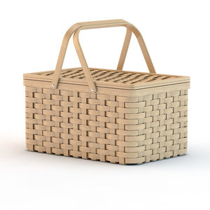 picnic basket 3d model