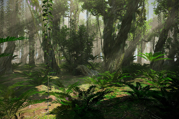 3d model rainforest ultra hd