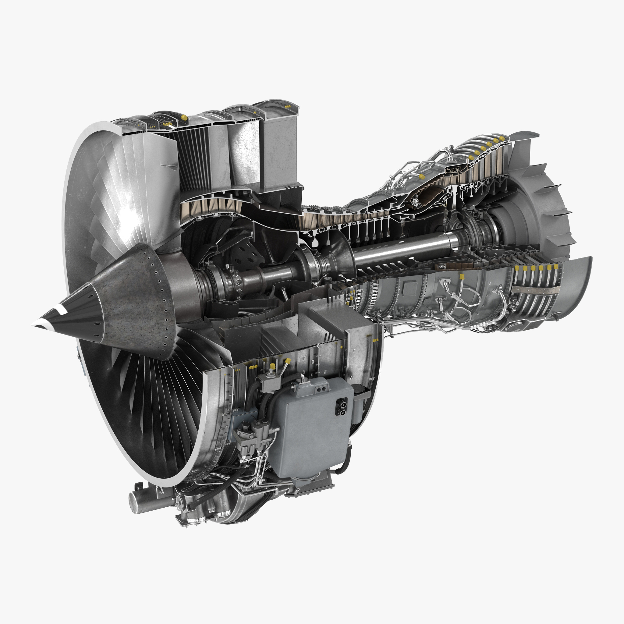 Turbofan Engine Cfm International 3d Max