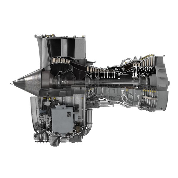 turbofan engine cfm international 3d max