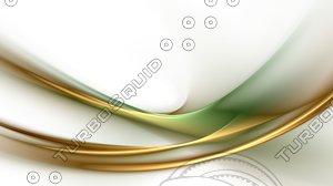 Abstract green, golden background
