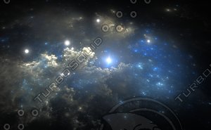 Space background with nebula and stars