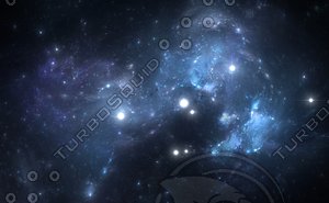Space background with nebula and stars