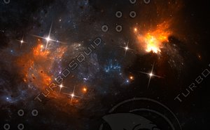 Space background with nebula and stars