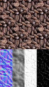 Coffe Beans Seamless Texture