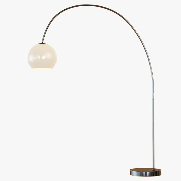 Floor Lamp Overarching 3d 3ds, Overarching Metal Shade Floor Lamp