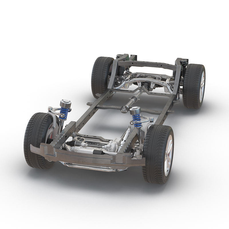3d model suv chassis frame