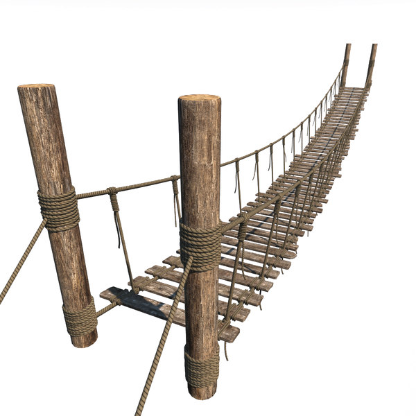 rope bridge 3d model