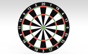 3d dart board