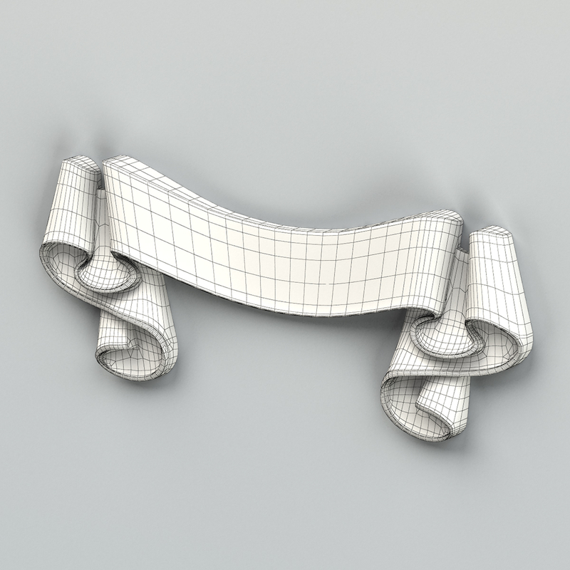 decorative ribbon 3d model