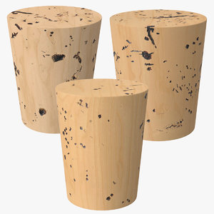 3 corks 3d model