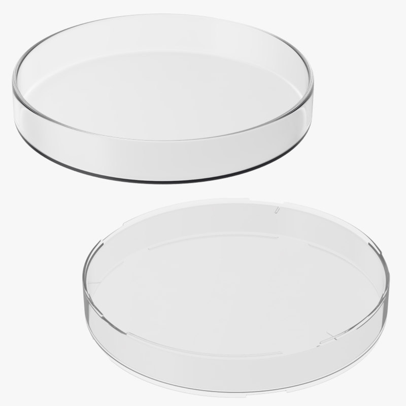 petri dishes plastic 3d max