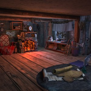 dwelling witches 3d obj