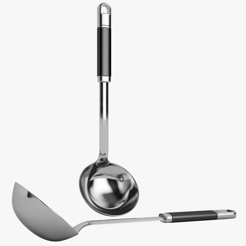 3d model kitchen ladle