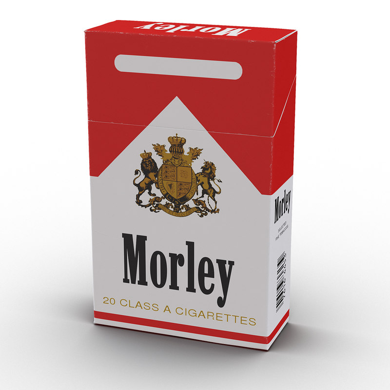 closed cigarettes pack morley 3d model
