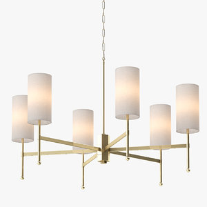 3d chandelier light model