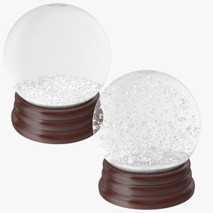 3d model snow globes