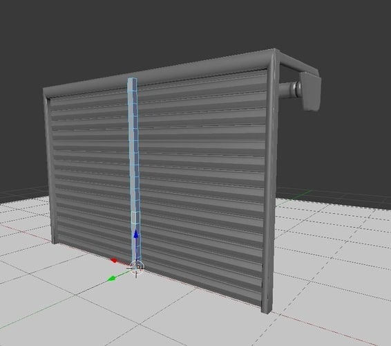 Free Rigged Roller Shutters 3d Model