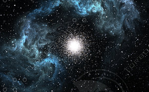 Many young stars are born in the blue Nebula