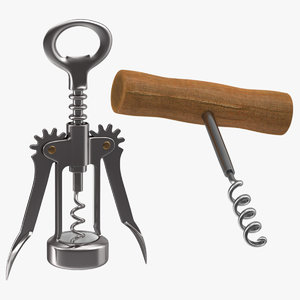 3d model corkscrews cork screw