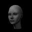 3d basemesh female head mesh character