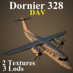 3d dornier 328 dav model