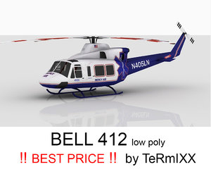 bell 412 medic air 3d model
