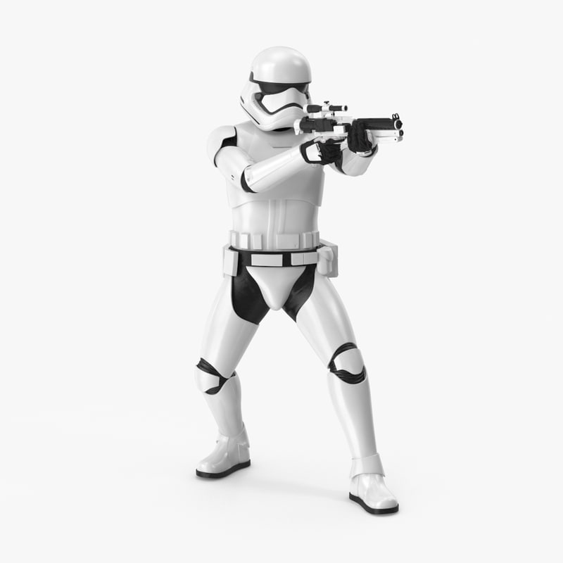 3d shooting stormtrooper