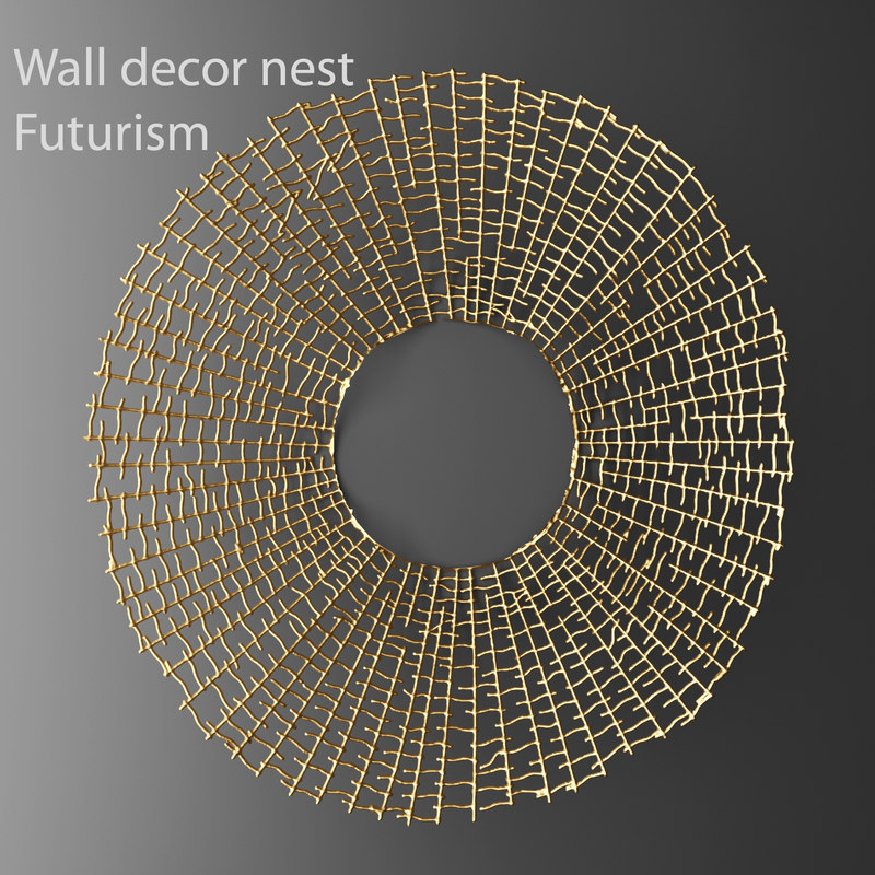  wall  decor  futuristic coral 3d model